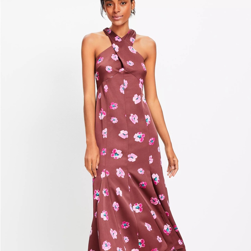 Floral Halter Maxi Dress